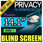 14.1 B] ★ WIDE PRIVACY SCREEN FILTER for LCD Laptop