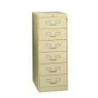 Tennsco Six Drawer Multimedia/Card File Cabinet
