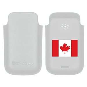 Canada Flag on BlackBerry Leather Pocket Case  Players 