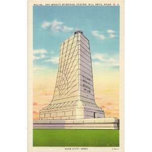   Postcard The Wright Memorial Beacon   Kill Devil Hills North Carolina