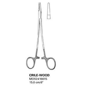 Needle Holders W/ T.C., Crile Wood   Tungsten Carbide, X serrated, 7 