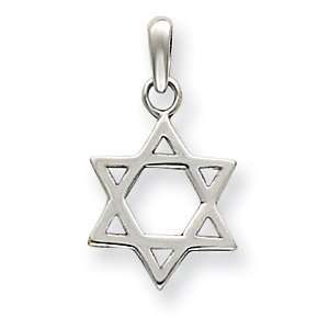  Textured Star Of David 11/16in   Sterling Silver Jewelry