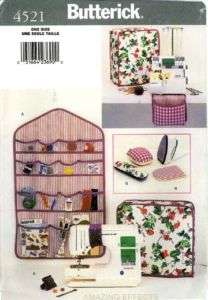 Butterick Pattern 4521   SEWING ROOM covers, organizer  