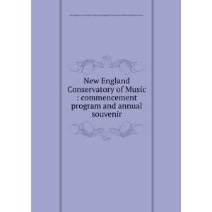  New England Conservatory of Music  commencement program 