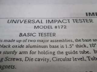 Gardco 172 Universal Impact Tester  