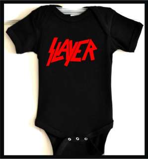rb slayer band metal top baby onsie kid shirt toddler  