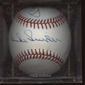 Mickey Mantle Willie Mays Duke Snider Signed Official Giamiatti 