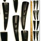 xl 2 1 2 natural carved black water buffalo horn