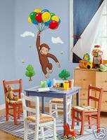 CURIOUS GEORGE Monkey Wall Stickers PARTY DECORATIONS  