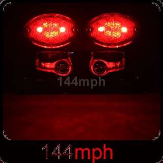 Chrome Motorcycle LED Tail/Turn/Plate ALL IN ONE Light  