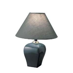  Table Lamp with Urn Shaped Base in Green Finish