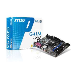 MSI G41M P26 Socket 775/Intel G41/DDR3 MATX Motherboard  