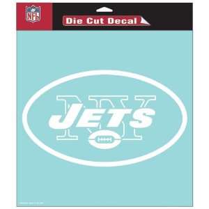  New York Jets 8X8 White Die Cut Window Decal/Film/Sticker 