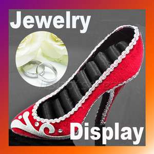 High heel Shoe Ring Jewelry Display Holder Stand Rack  