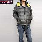 DUVETICA DOWN Grey/Yellow Jacket/Coat 48/M (Revisable Cap)