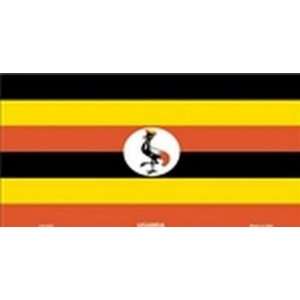  Uganda Flag License Plate Plates Tags Tag auto vehicle car 