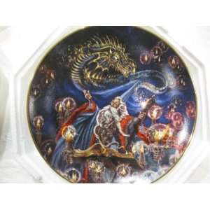 Summoning Of The Dragon Collectible Plate by Myles Pinkney 