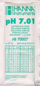 ph 7.0 BUFFER / CALIBRATION SOLUTIONS PACKETS  