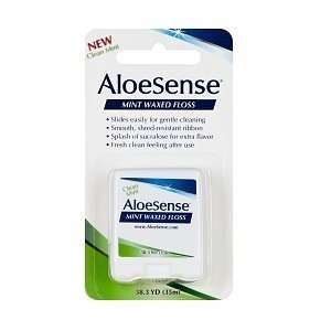  AloeSense Mint Waxed Floss, 33.3 yd Health & Personal 