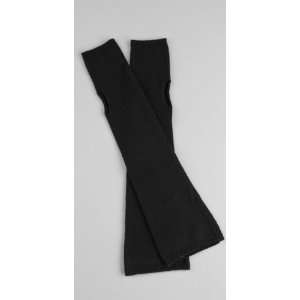  Arm Warmer Fingerless Long Gloves Knit in Black 