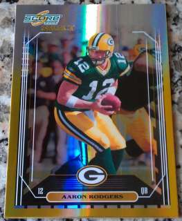 AARON RODGERS 2006 Score Select RARE GOLD 11/50 Superbowl XLV Champs 