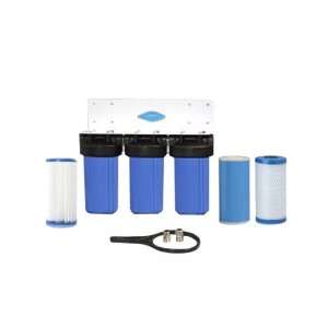 CRYSTAL QUEST® Whole House Triple 10 x 5.0 Water Filter System 