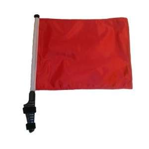  Red Golf Cart Flag with Ez On and Off Bracket Sports 