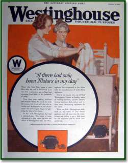 1920 Westinghouse small electric motors Mizen art AD  