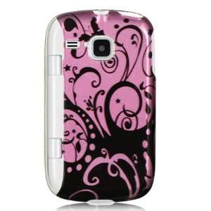  Purple case with black swirl design for the Samsung Double 