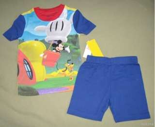 Disney MICKEY MOUSE CLUBHOUSE Shrt Pajamas 3 3T NWT  