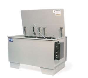 AQUEOUS PARTS WASHER HEATED WITH AGITATING PLATFORM  