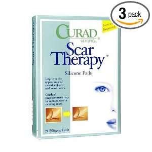  Pack of 3 Curad Scar Therapy Silicone Pads Health 