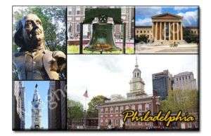 Philadelphia   Pennsylvania Collage Souvenir Magnet #2  