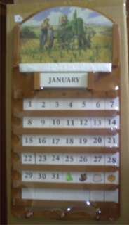 John Deere Perpetual Calendar w/3 pegs  