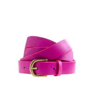 Italian leather skinny belt   belts   Womens accessories   J.Crew