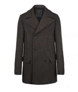 Mast Pea Coat, Men, Outerwear, AllSaints Spitalfields