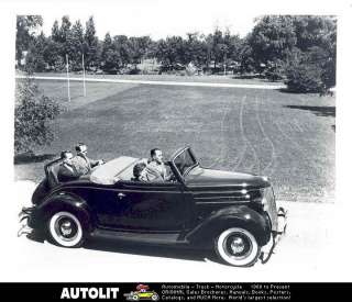 1936 Ford Convertible Cabriolet Factory Photograph  