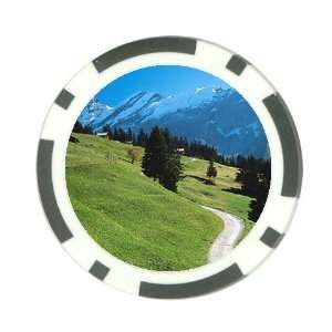  Mountains scenic photo Poker Chip Card Guard Great Gift 