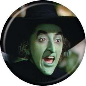 Button Pin Badge Wizard Of Oz Wicked Witch Face AB33  