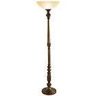 TWIN PACK VENETIAN STYLE BRONZE TABLE TORCHIERE LAMP  