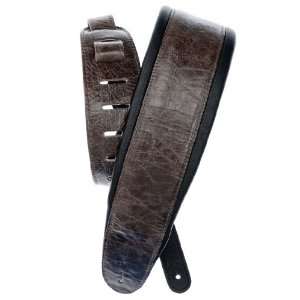 Planet Waves Comfort Leather Padded Guitar Strap, Brown