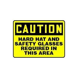  CAUTION HARD HAT AND SAFETY GLASSES REQUIRED IN THIS AREA 