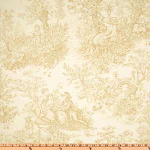   French Court Toile Ivory Fabric By The Yard Arts, Crafts & Sewing