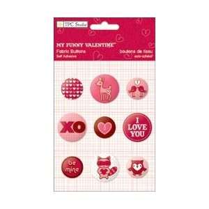  The Paper Company My Funny Valentine Self Adhesive Buttons 
