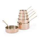 Paderno World Cuisine 0.8   3.5 Qt. Stainless Steel / Copper Sauce Pan 