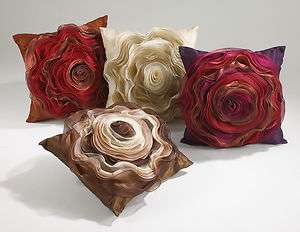 Colorful Hayley Rose Decorative Pillow 16 Color Choice  