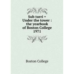  Sub turri  Under the tower  the yearbook of Boston 