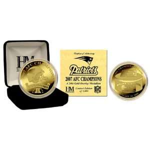  AFC Champion New England Patriot Gold Overlay Coin 