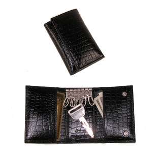 Winn International Croc Print Leather Key Case and Card Holder by Winn 
