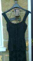   Mary Quant Silk Rayon? Liberty? 1960s/1970s Black Evening Dress  